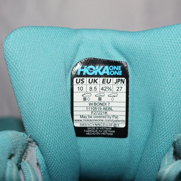 Hoka One One Bondi 7 'Auqarelle/Eggshell Blue' - Picture 8 of 8